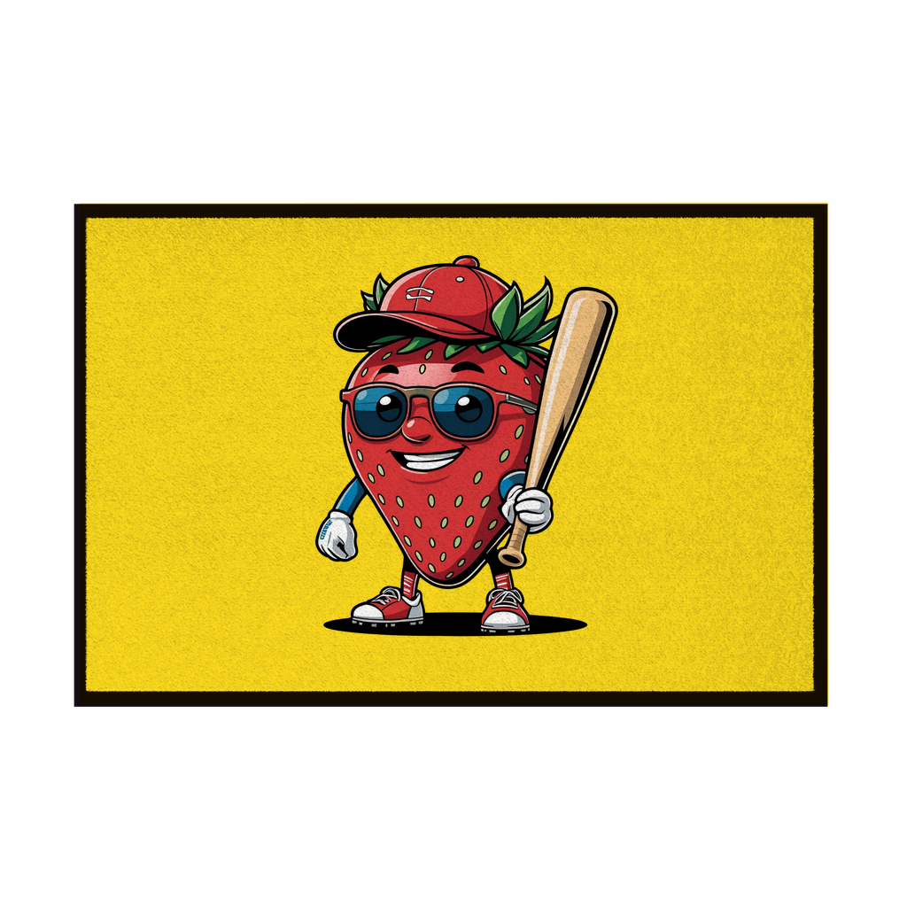 BASEBALL FRUITS | Fußmatte mit Gummirand