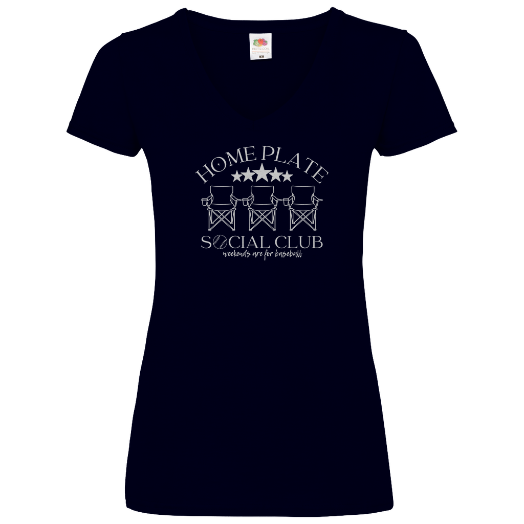 SOCIAL CLUB | Damen Basic V-Neck T-Shirt