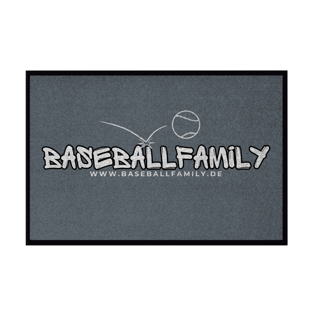 BASEBALLFAMILY | Fußmatte mit Gummirand