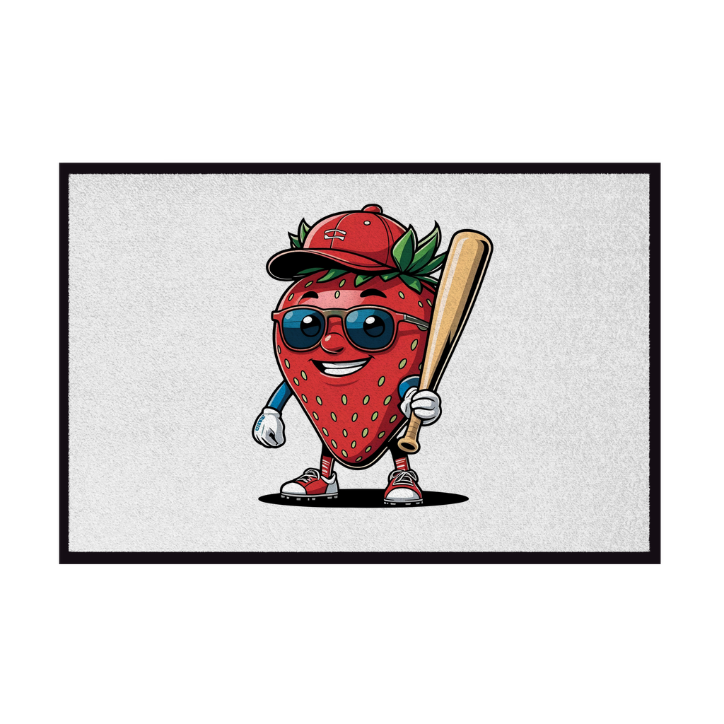 BASEBALL FRUITS | Fußmatte mit Gummirand
