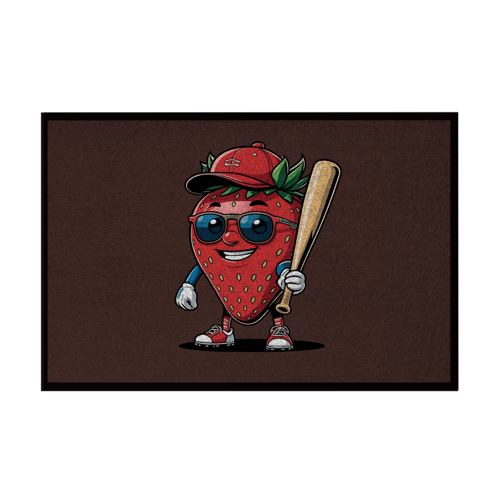 BASEBALL FRUITS | Fußmatte mit Gummirand