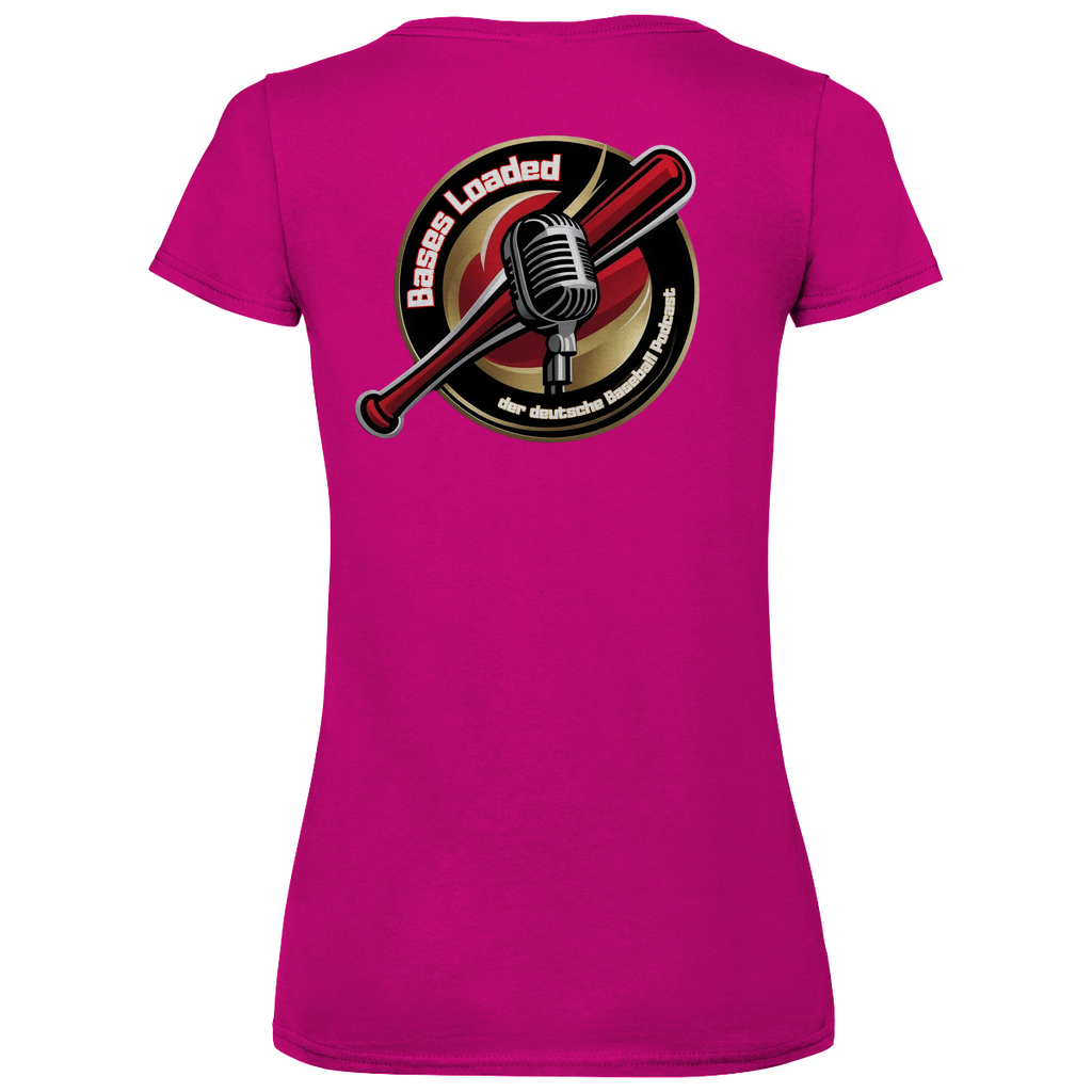 BASES LOADED | Damen Basic V-Neck T-Shirt