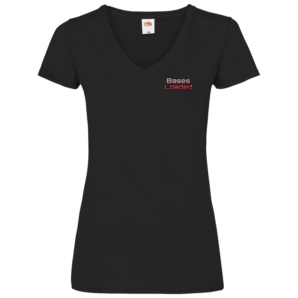 BASES LOADED | Damen Basic V-Neck T-Shirt