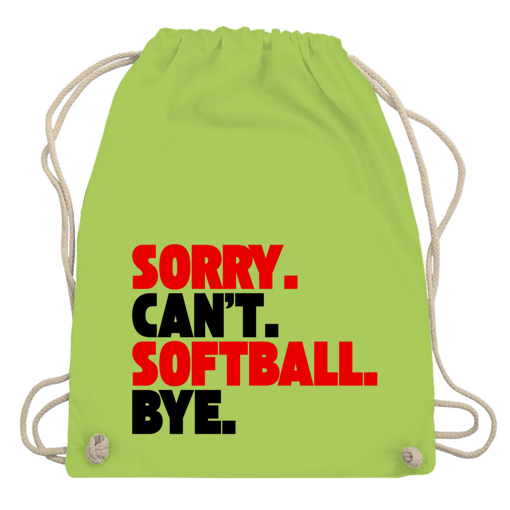 CAN'T. SOFTBALL | Turnbeutel