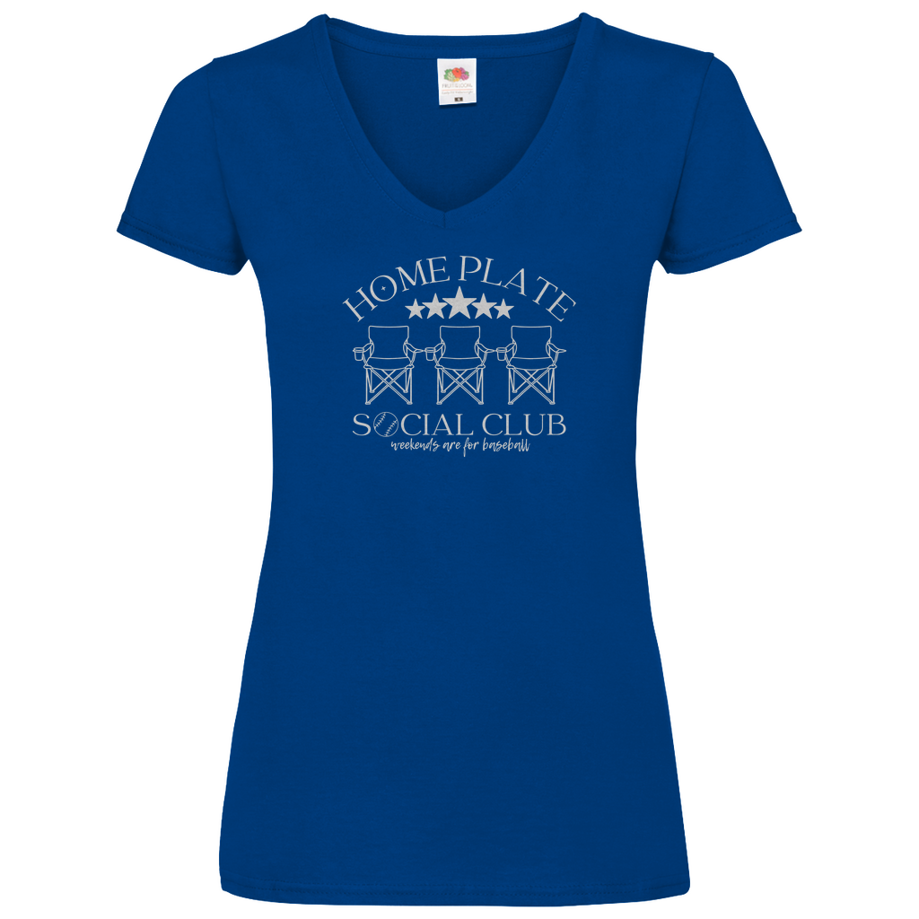 SOCIAL CLUB | Damen Basic V-Neck T-Shirt