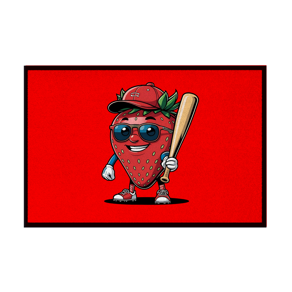 BASEBALL FRUITS | Fußmatte mit Gummirand