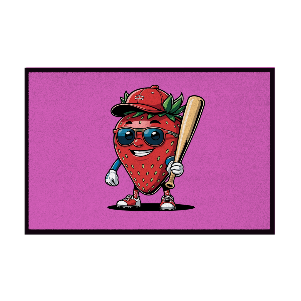 BASEBALL FRUITS | Fußmatte mit Gummirand