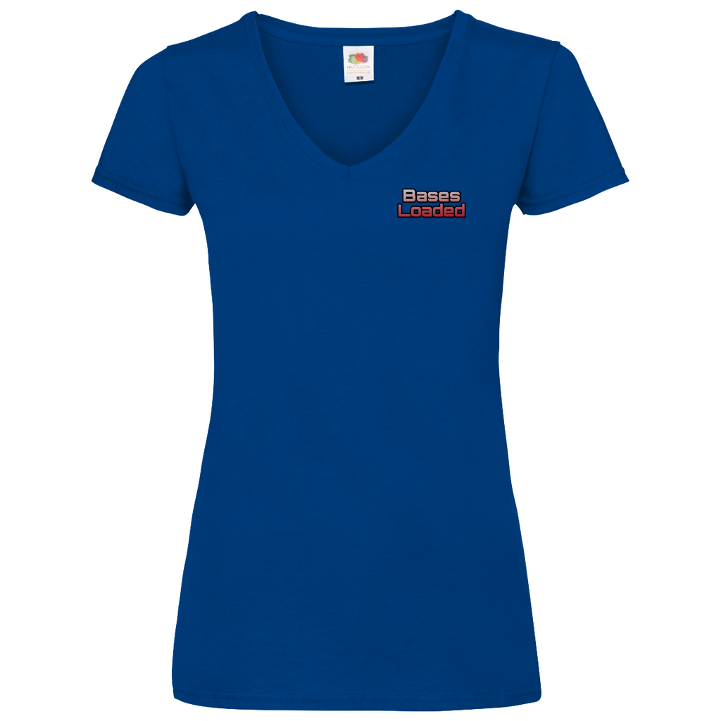 BASES LOADED | Damen Basic V-Neck T-Shirt