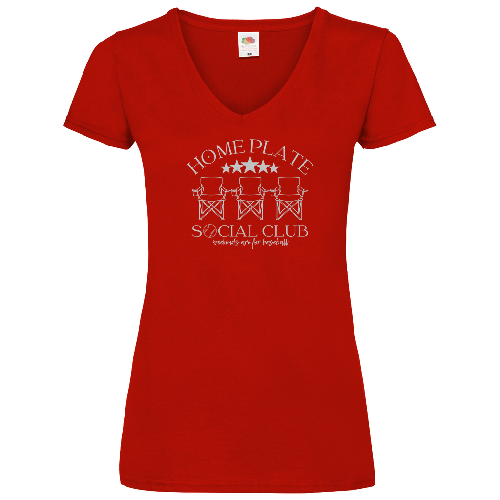 SOCIAL CLUB | Damen Basic V-Neck T-Shirt
