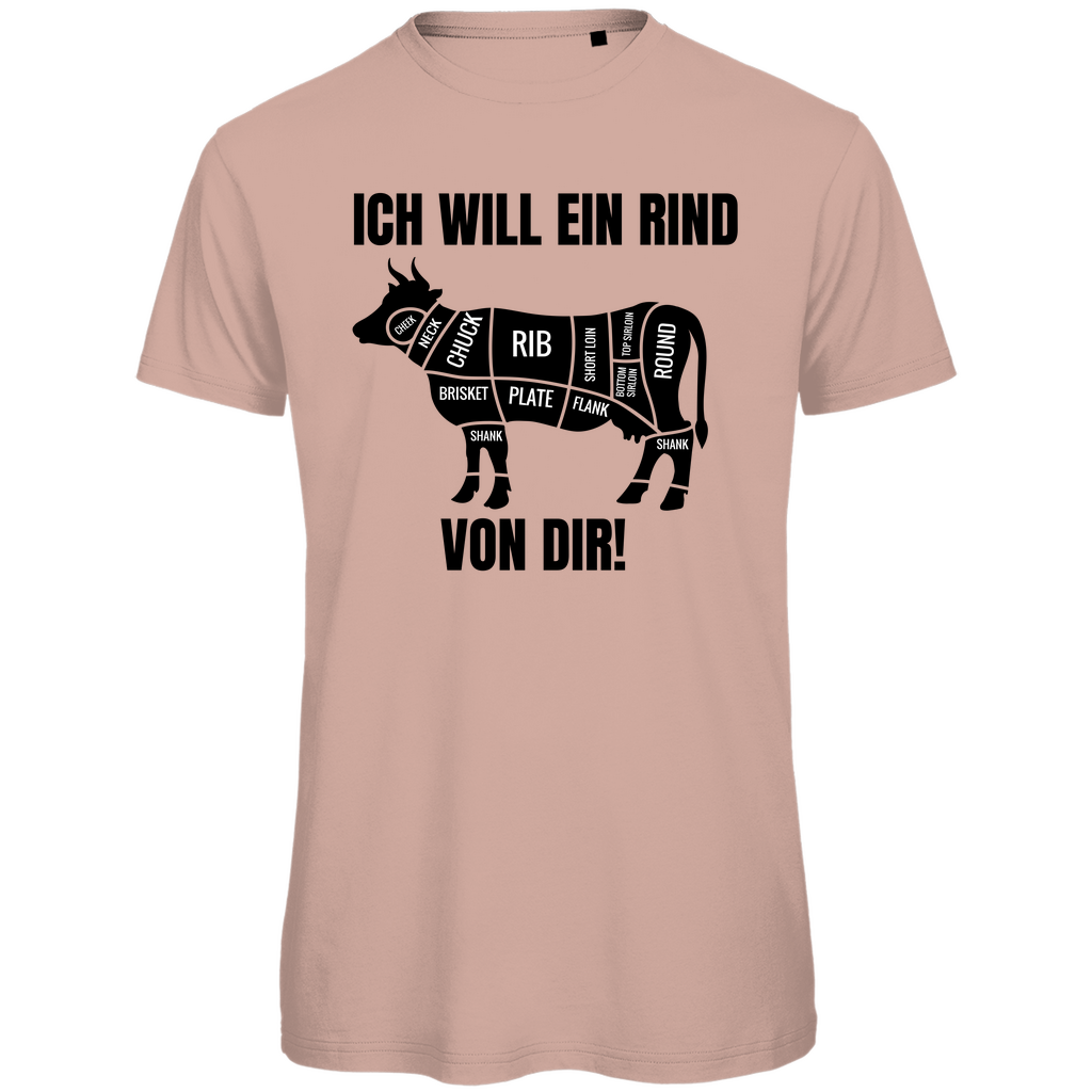 ICH WILL EIN RIND VON DIR | Herren Premium Bio T-Shirt
