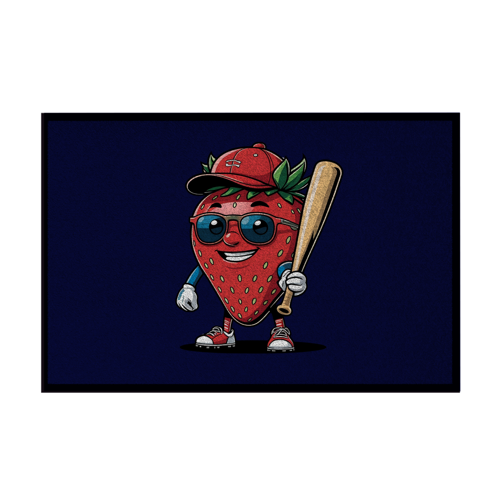 BASEBALL FRUITS | Fußmatte mit Gummirand