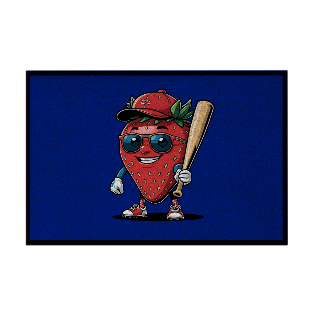 BASEBALL FRUITS | Fußmatte mit Gummirand