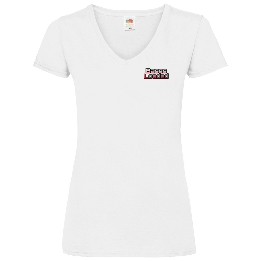 BASES LOADED | Damen Basic V-Neck T-Shirt
