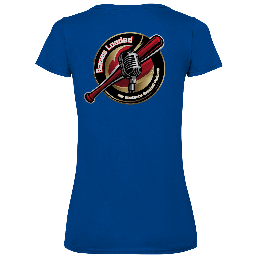 BASES LOADED | Damen Basic V-Neck T-Shirt