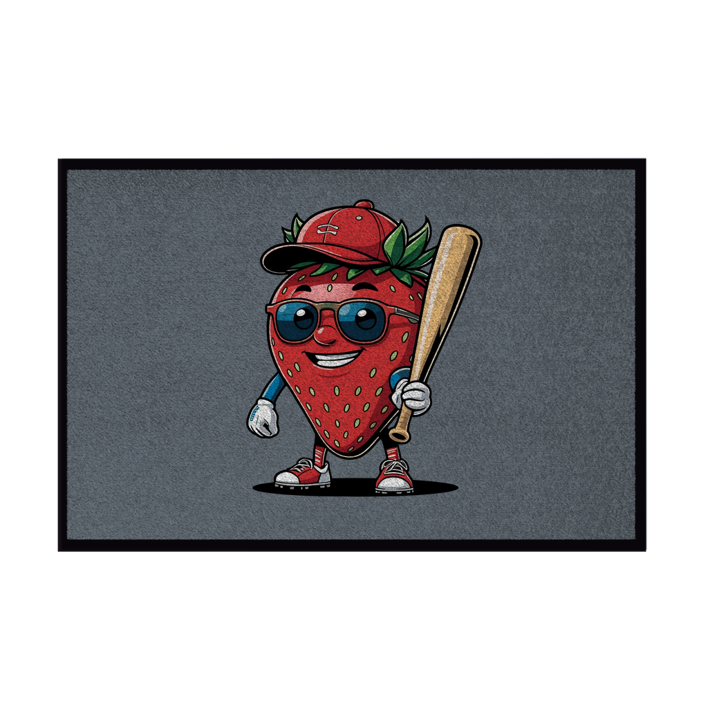 BASEBALL FRUITS | Fußmatte mit Gummirand