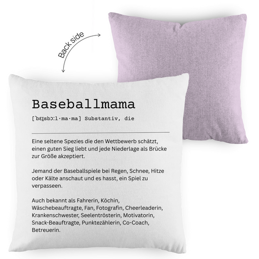 Baseballmama Definition | Kopfkissen zweifarbig