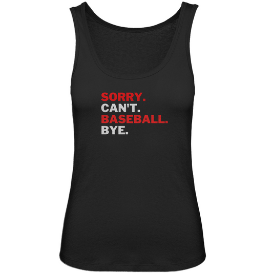 SORRY. CAN'T. | Damen Premium Organic Tank Top