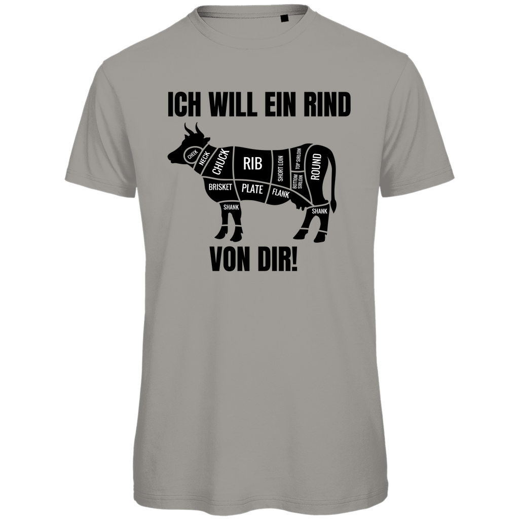 ICH WILL EIN RIND VON DIR | Herren Premium Bio T-Shirt