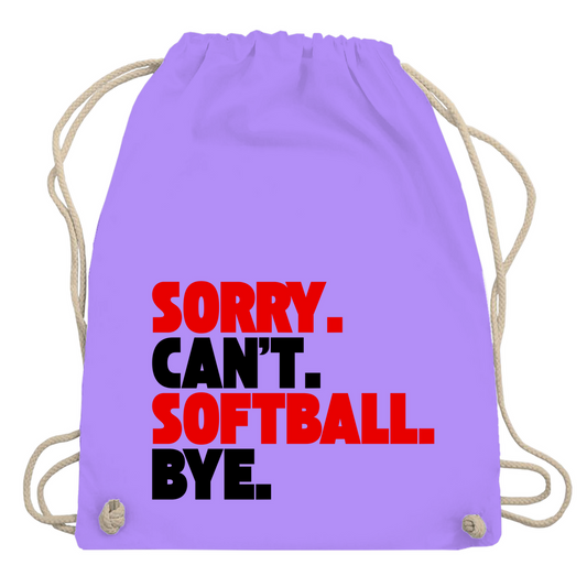 CAN'T. SOFTBALL  | Turnbeutel