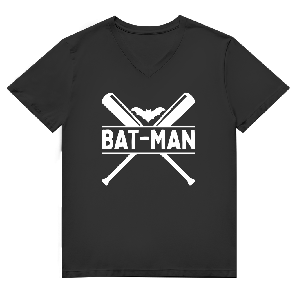Herren Premium Bio V-Neck T-Shirt  | BAT-MAN