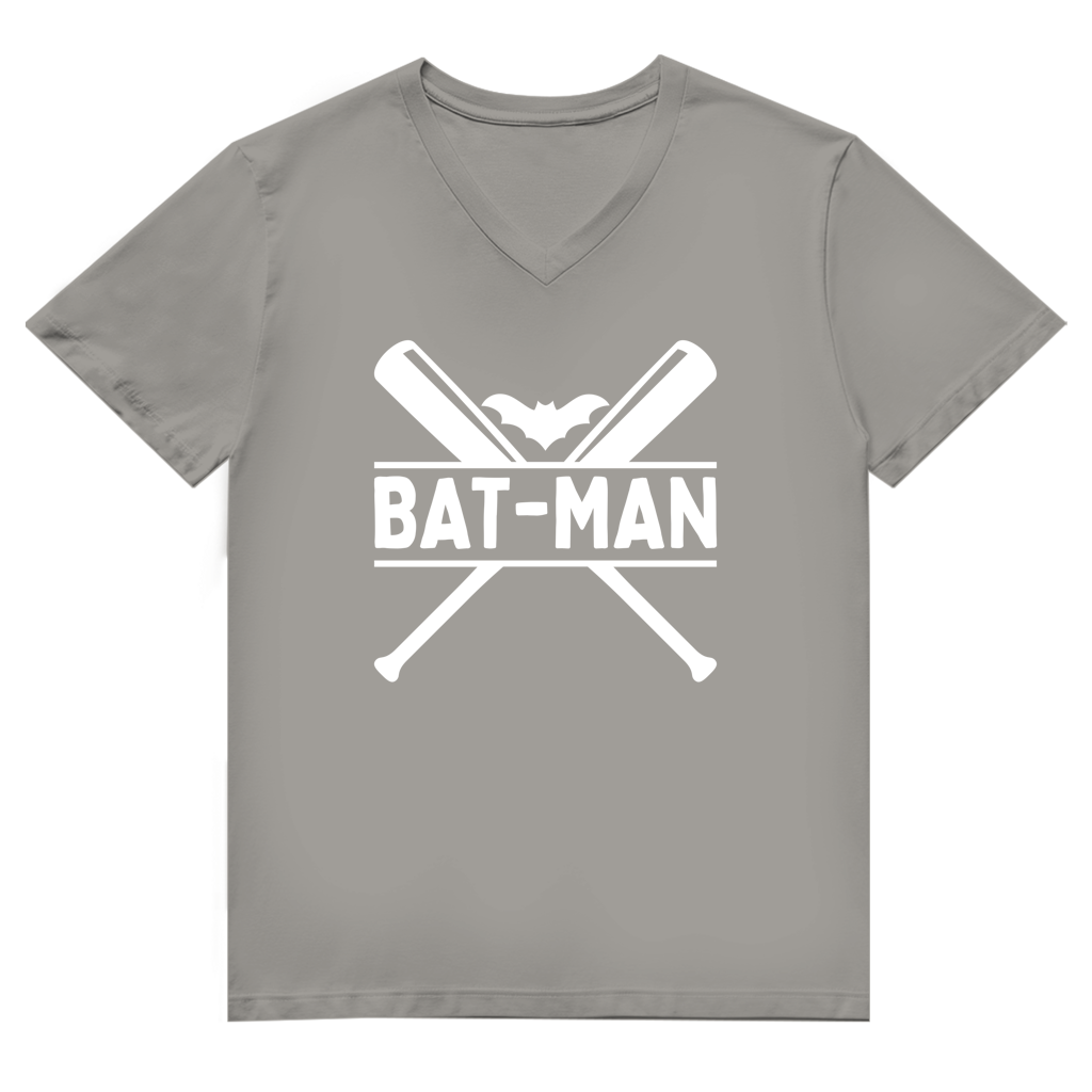 Herren Premium Bio V-Neck T-Shirt  | BAT-MAN