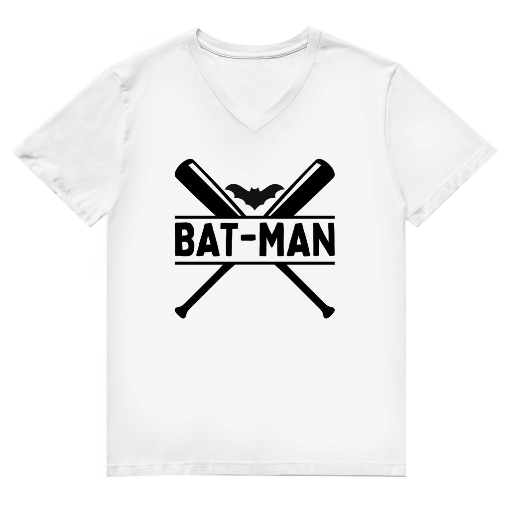 Herren Premium Bio V-Neck T-Shirt  | BAT-MAN