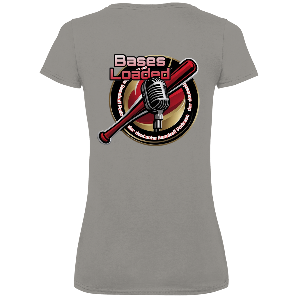 Damen Premium Bio V-Neck T-Shirt | BASES LOADED