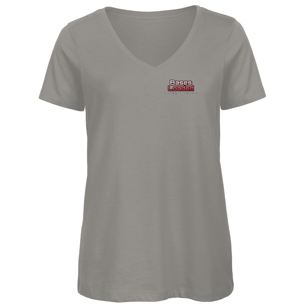 Damen Premium Bio V-Neck T-Shirt | BASES LOADED