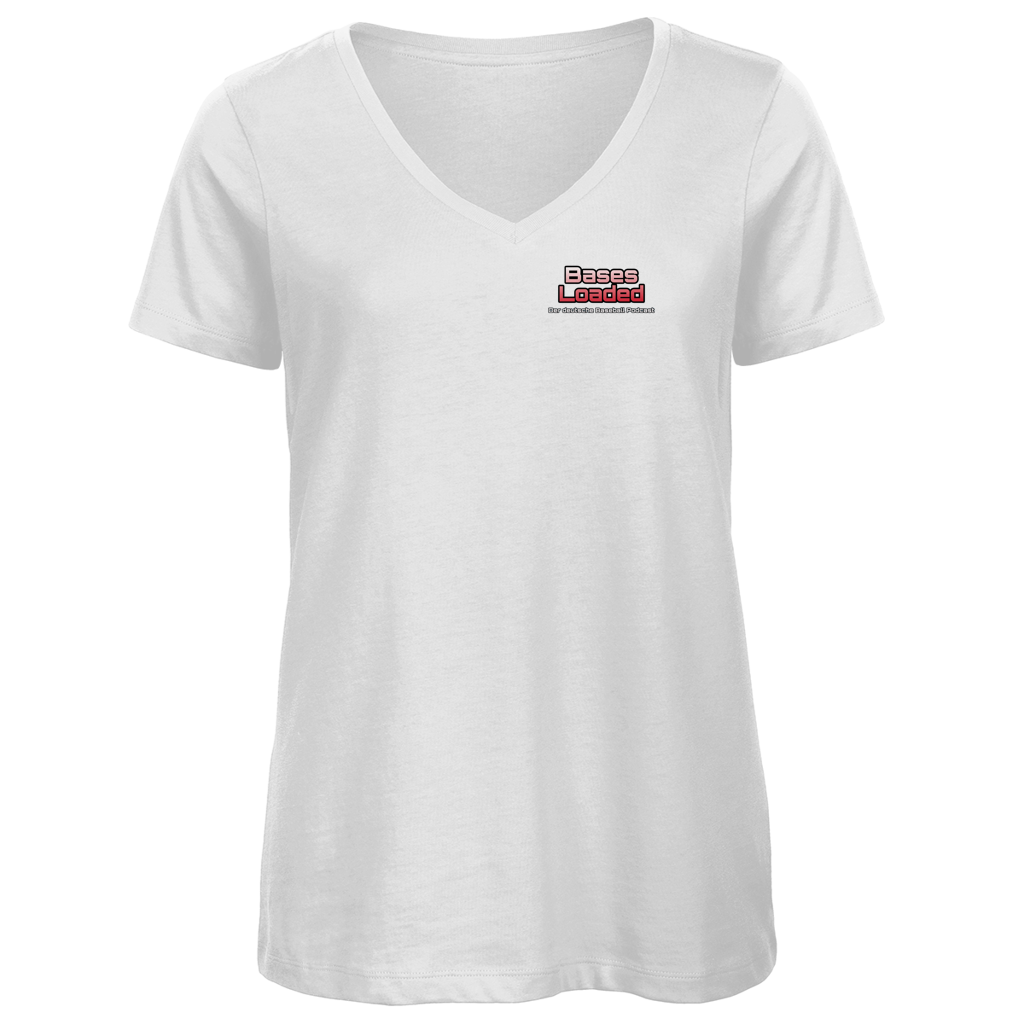 Damen Premium Bio V-Neck T-Shirt | BASES LOADED