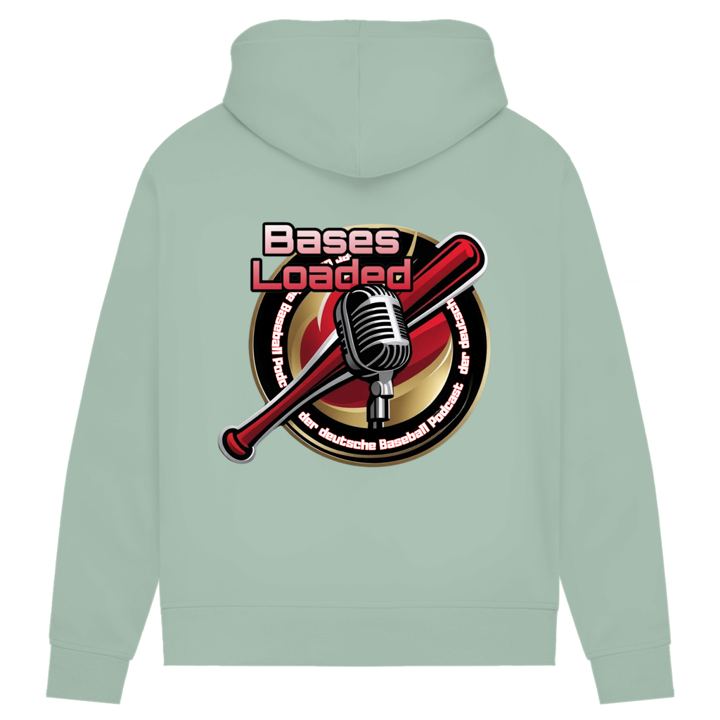 Damen Premium Bio Hoodie | BASES LOADED | beidseitig bedruckt
