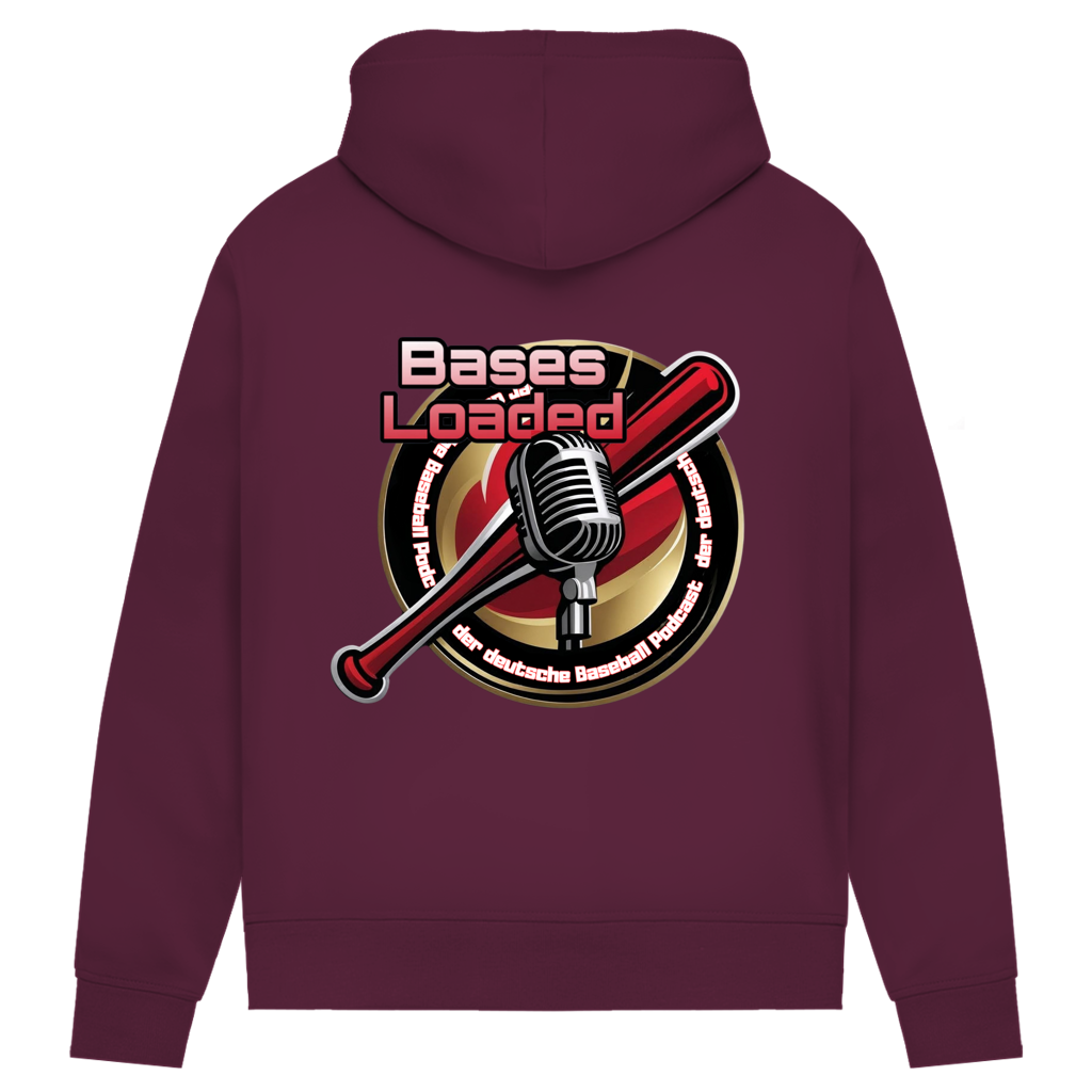 Damen Premium Bio Hoodie | BASES LOADED | beidseitig bedruckt