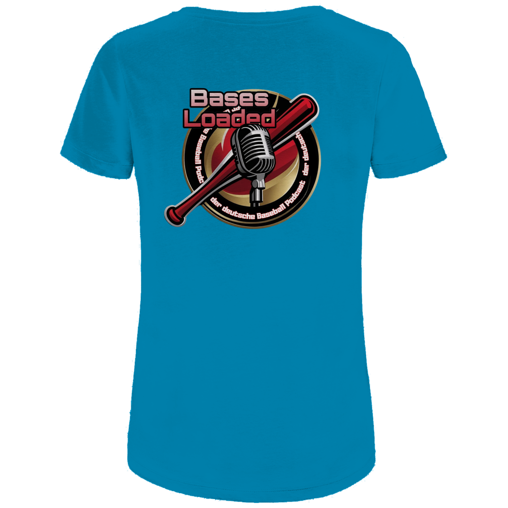 Damen Premium Bio T-Shirt | BASES LOADED | beidseitig bedruckt