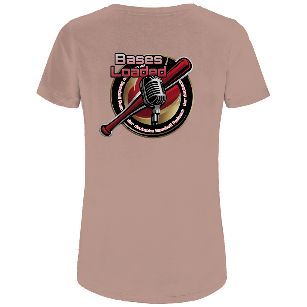 Damen Premium Bio T-Shirt | BASES LOADED | beidseitig bedruckt