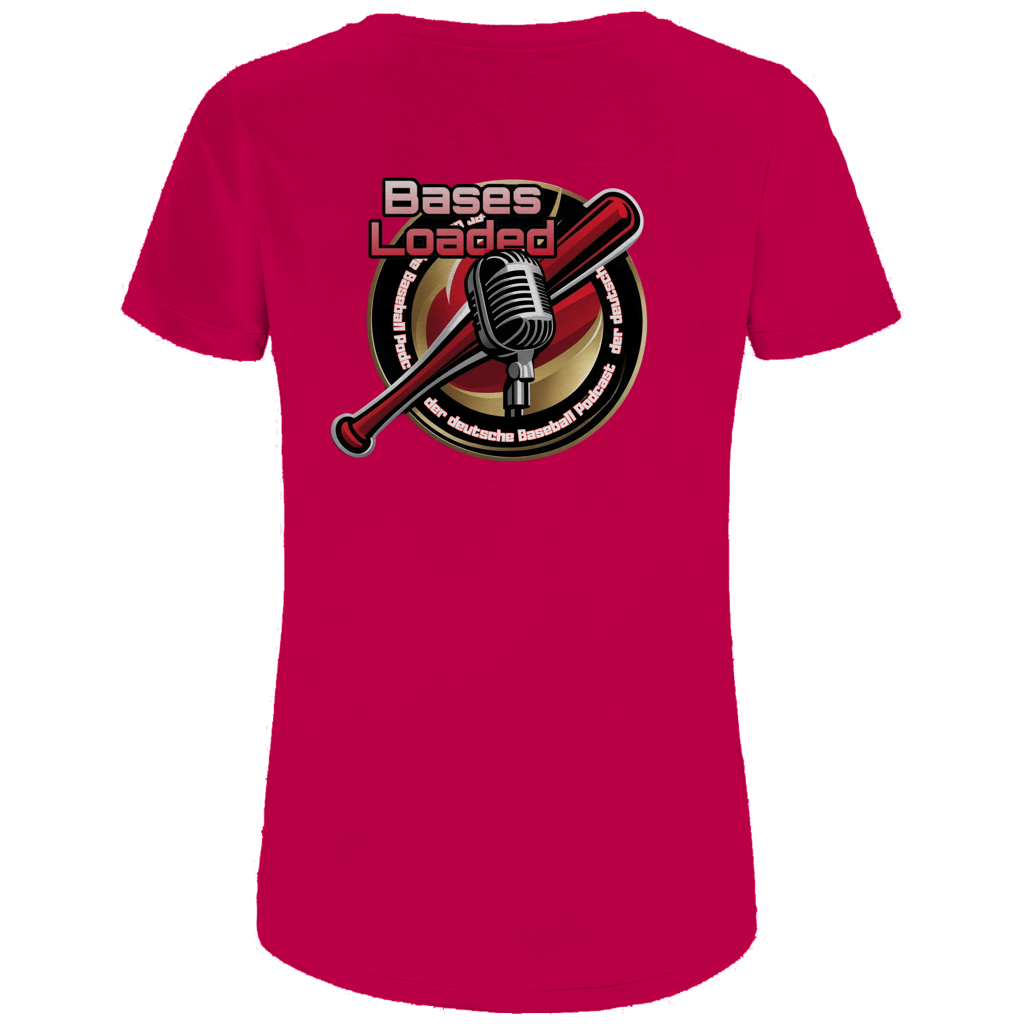 Damen Premium Bio T-Shirt | BASES LOADED | beidseitig bedruckt