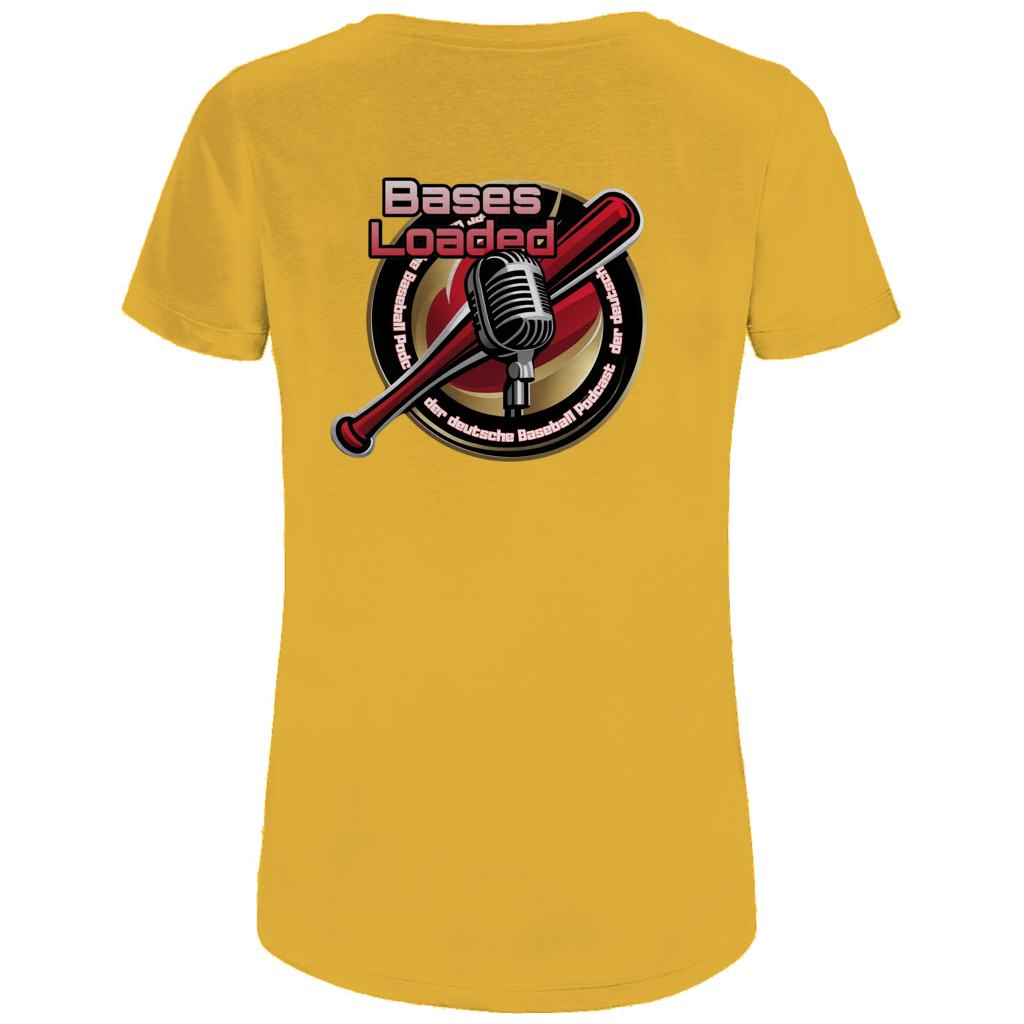 Damen Premium Bio T-Shirt | BASES LOADED | beidseitig bedruckt