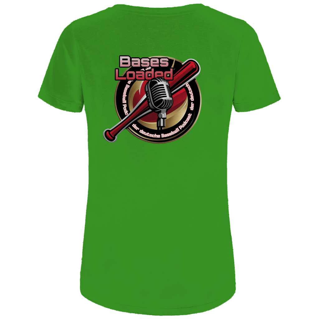 Damen Premium Bio T-Shirt | BASES LOADED | beidseitig bedruckt