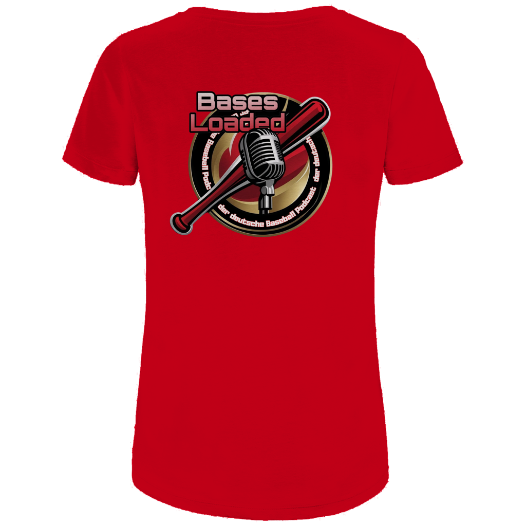 Damen Premium Bio T-Shirt | BASES LOADED | beidseitig bedruckt