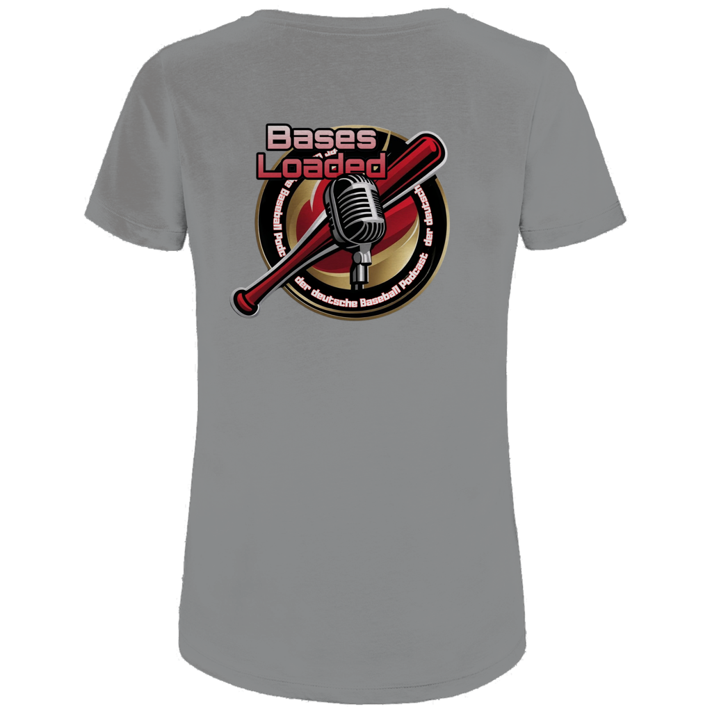 Damen Premium Bio T-Shirt | BASES LOADED | beidseitig bedruckt