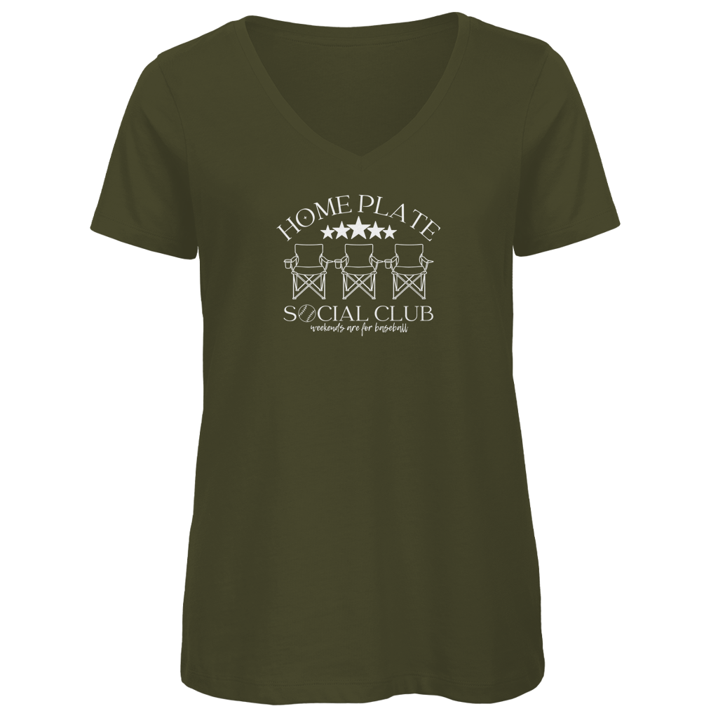Damen Premium Bio V-Neck T-Shirt | SOCIAL CLUB