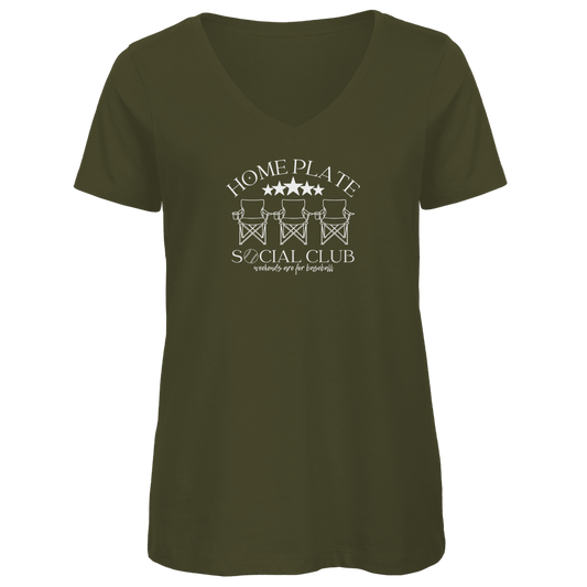 Damen Premium Bio V-Neck T-Shirt | SOCIAL CLUB