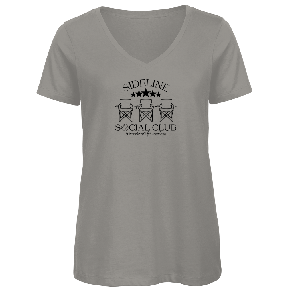 Damen Premium Bio V-Neck T-Shirt | SOCIAL CLUB