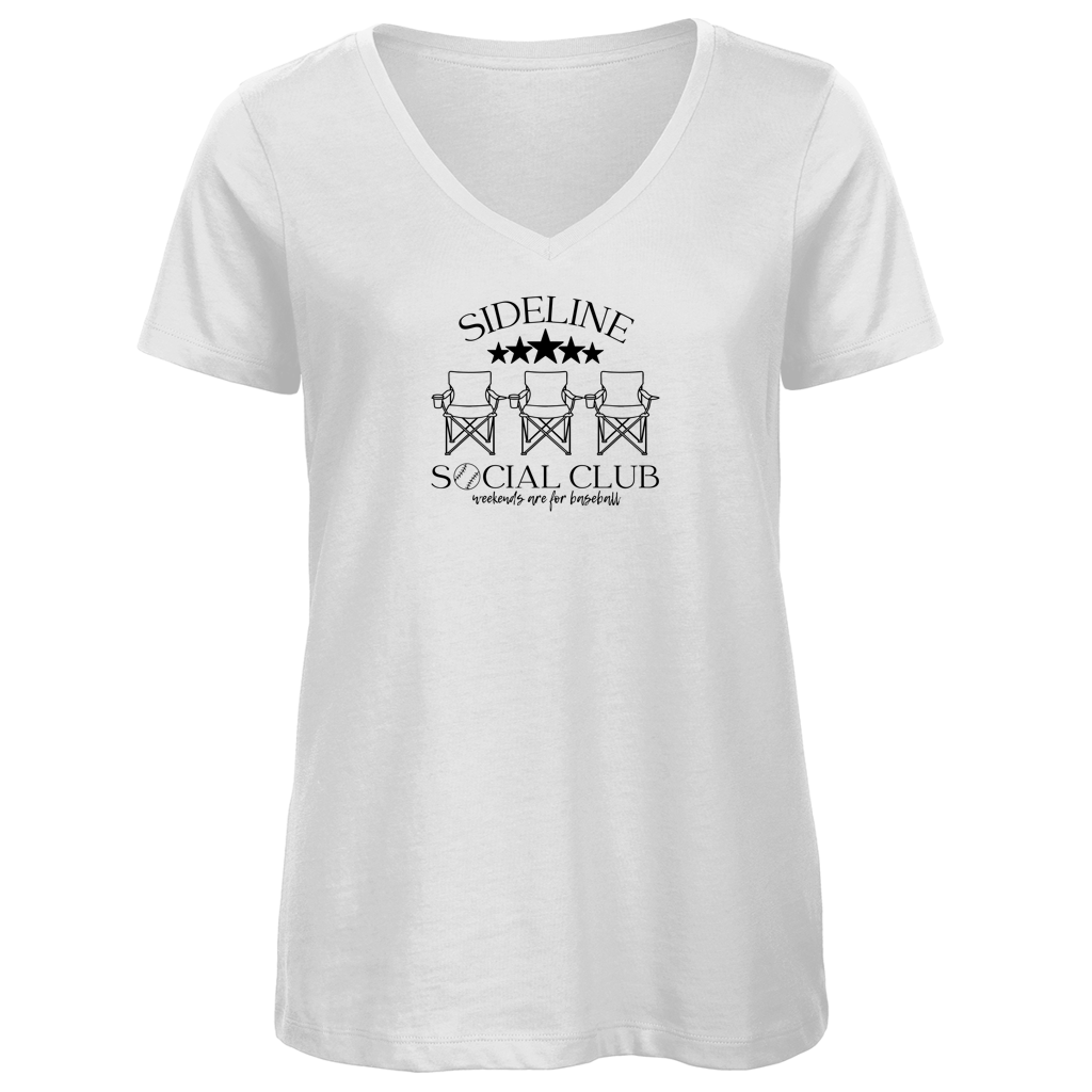Damen Premium Bio V-Neck T-Shirt | SOCIAL CLUB
