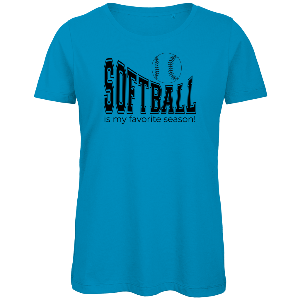 Damen Premium Bio T-Shirt | SOFTBALL