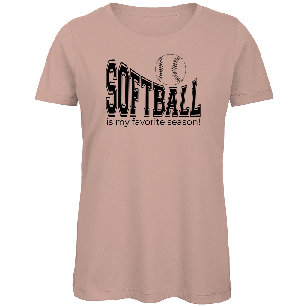 Damen Premium Bio T-Shirt | SOFTBALL