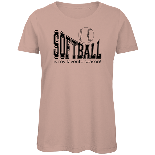 Damen Premium Bio T-Shirt | SOFTBALL
