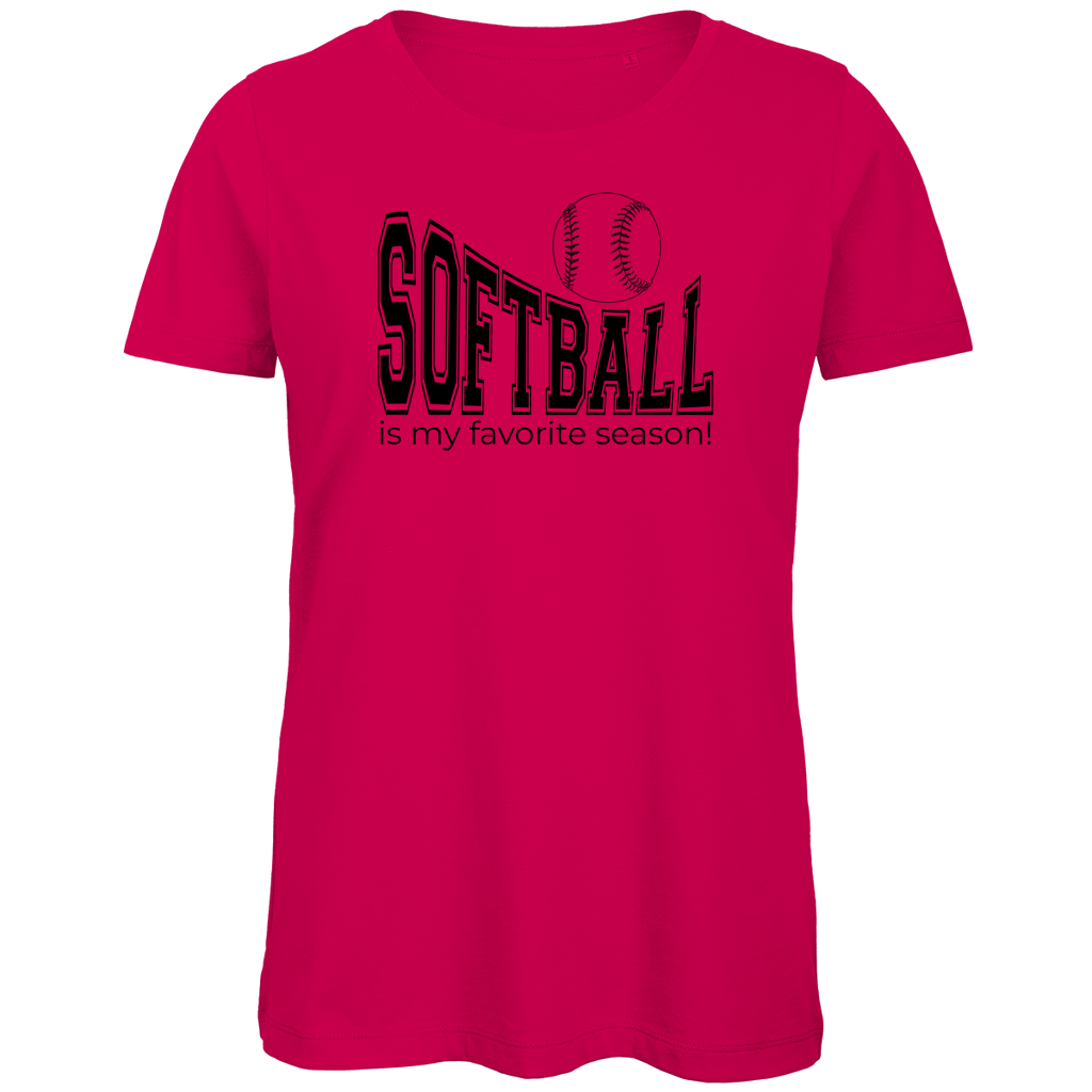 Damen Premium Bio T-Shirt | SOFTBALL