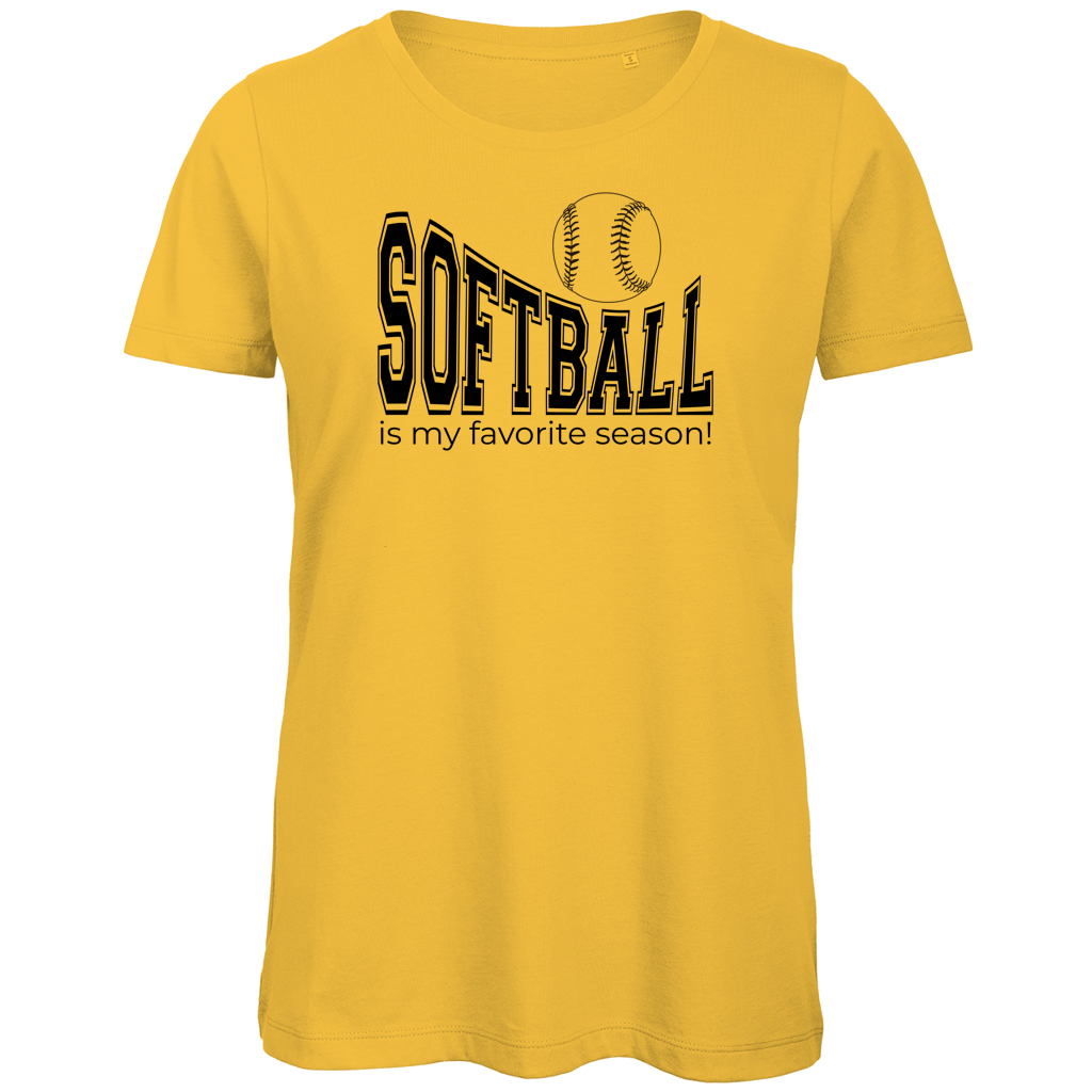Damen Premium Bio T-Shirt | SOFTBALL
