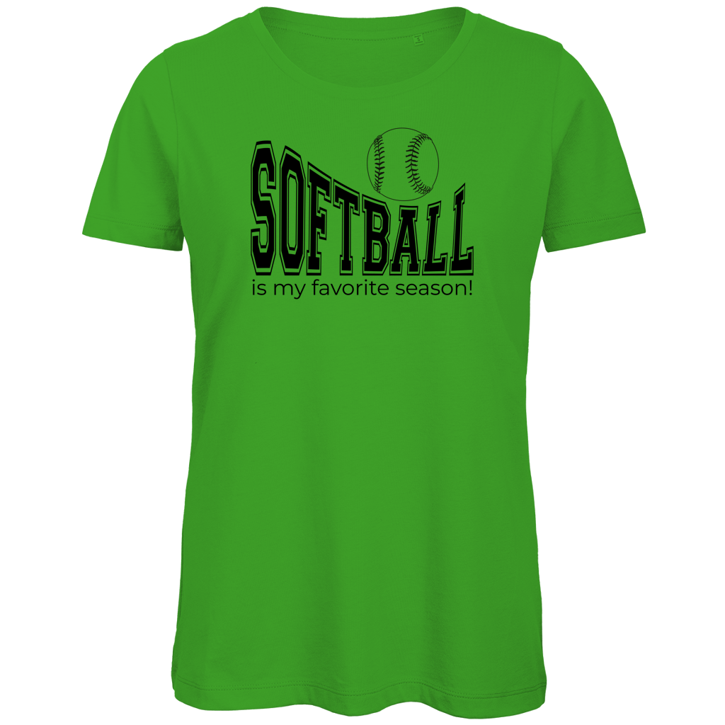 Damen Premium Bio T-Shirt | SOFTBALL