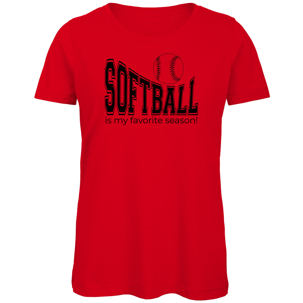 Damen Premium Bio T-Shirt | SOFTBALL