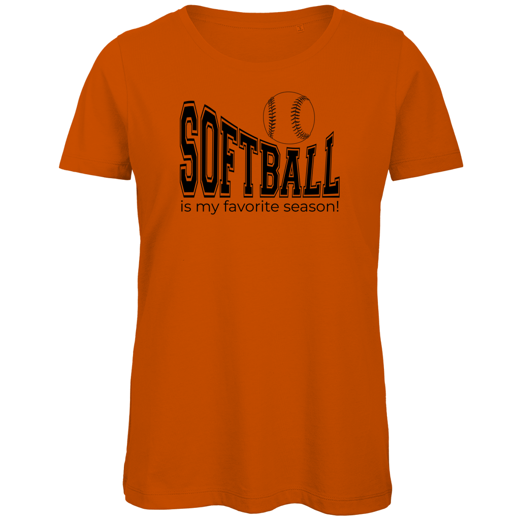 Damen Premium Bio T-Shirt | SOFTBALL